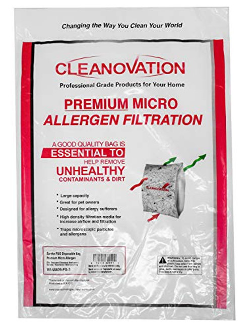 Eureka F and G Vacuum Cleaner Bags, 9-Pack, Replacement Bag for 200, 600, 1400, 1900, 2000, 2100, 4000, 5000 Upright Vacuums, Part 52320C