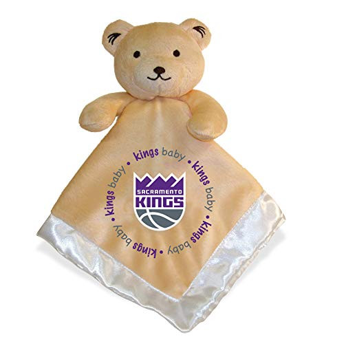 Baby Fanatic NBA Legacy Infant Security Bear Blanket, Sacramento Kings Brown, 14" X 14"