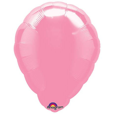 Anagram International Perfect Foil-Flat-Balloon, 18", Metallic Pink