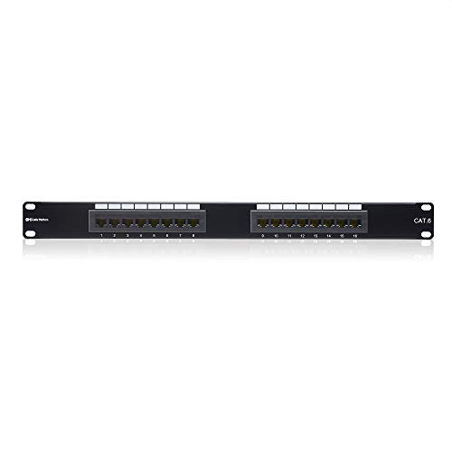 Cable Matters UL Listed Rackmount or Wall Mount 16 Port Cat6 Patch Panel (Cat 6 RJ45 Patch Panel)