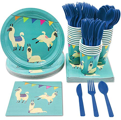 Juvale Llama Party Supplies Serves 24 Includes Plates, Knives, Spoons, Forks, Cups and Napkins. Perfect Llama Birthday Party Pack for Kids Llama Animal Themed Parties. Juvale Llama Party Supplies Serves 24 Includes Plates, Knives, Spoons, Forks, Cups and Napkins. Perfect Llama Birthday Party Pack for Kids Llama Animal Themed Parties.