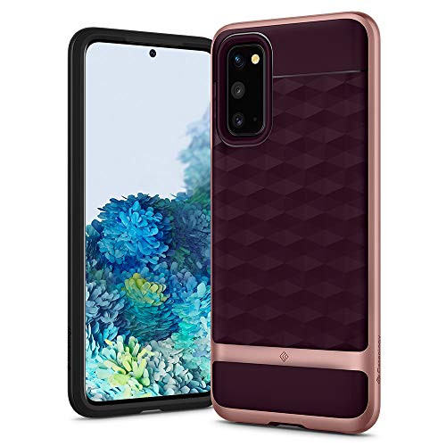 Caseology Parallax for Samsung Galaxy S20 Case (2020) - 3D Pattern and Design - Burgundy Caseology Parallax for Samsung Galaxy S20 Case (2020) - 3D Pattern and Design - Burgundy