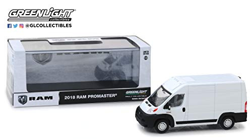 Greenlight 86152 1: 43 2018 Ram Promaster 2500 Cargo High Roof - Bright White - New Tooling, Multi