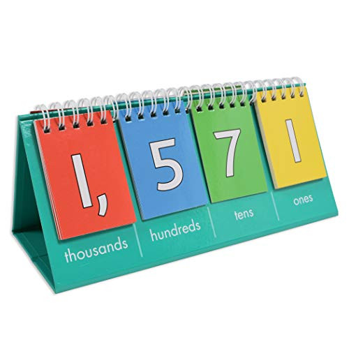 Edx Education Student Place Value Flip Chart - Thousands - Learn to Count by Ones, Tens, Hundreds and Thousands
