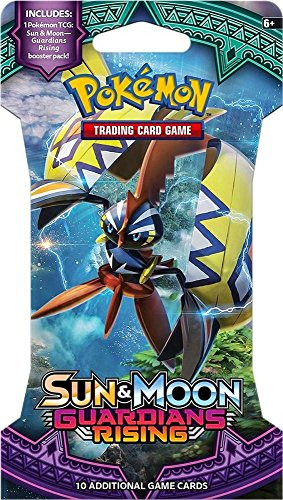 Pokemon TCG: Sun & Moon Guardians Rising, A Blistered Booster Pack Containing 10 Cards Per Pack with Over 140 New Cards to Collect