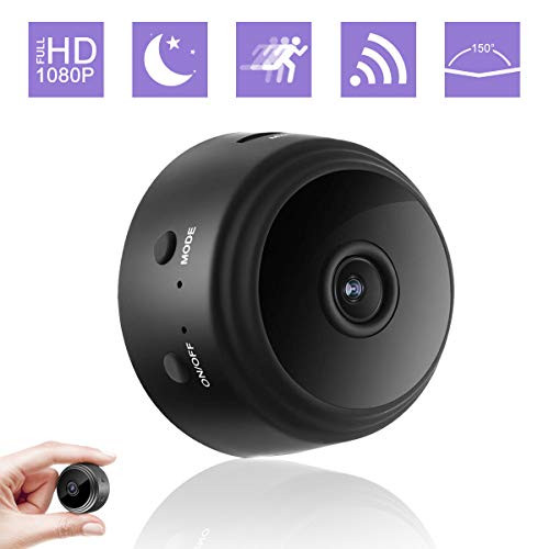 Mini Camera Wireless Security Camera, WiFi Full HD 1080P Portable Nanny Camera with Night Vision and Motion Detection