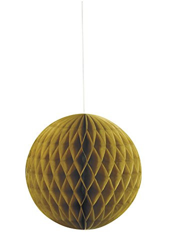 8" Gold Tissue Paper Honeycomb Ball