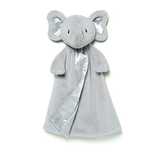 Baby GUND Bubbles Elephant Huggybuddy Stuffed Animal Plush Blanket, Gray, 17"