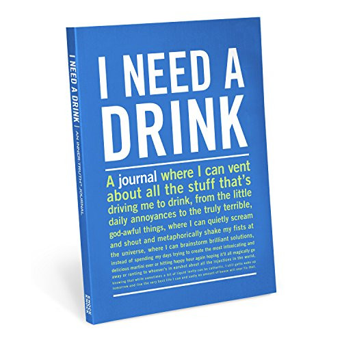 Knock Knock I Need A Drink Inner-Truth Journal (Large, 7 x 9.5-inches)