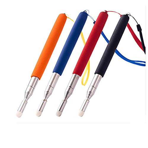 Telescoping Teachers Pointer,Classroom Whiteboard Teacher Pointer Retractable Presentation Teaching Pointer Stick for Teachers Coach Presenter Extends to 39"-4pack