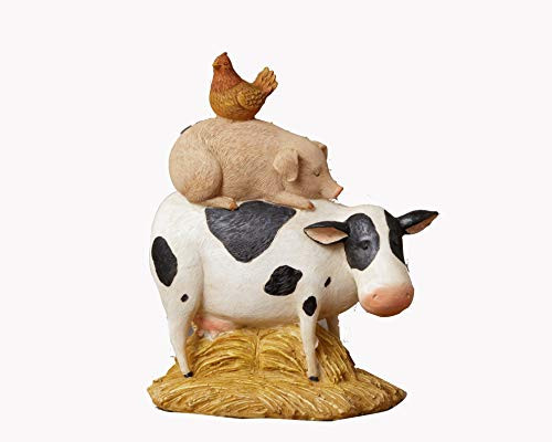 Your Heart's Delight Cow, Pig, Rooster Animal Stack Figure, 5.5x8.5 inch, Multi Your Heart's Delight Cow, Pig, Rooster Animal Stack Figure, 5.5x8.5 inch, Multi