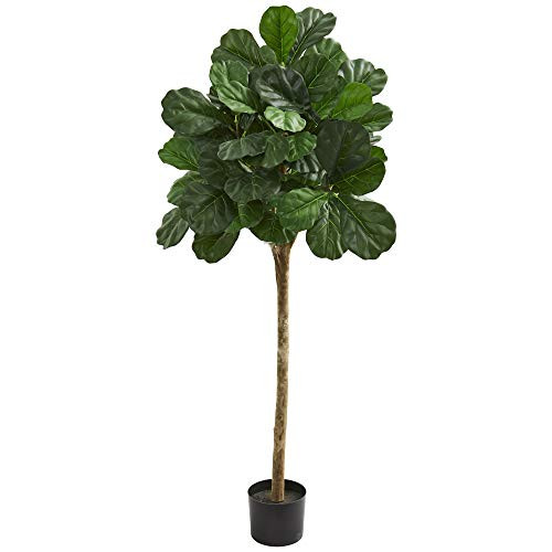 Nearly Natural 5 Fiddle Leaf Fig Artificial Silk Trees Green