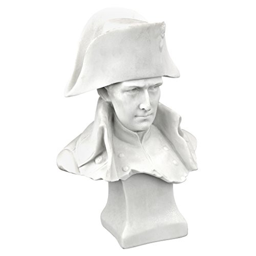 Design Toscano EU29434  Emperor Napoleon Bonaparte Bonded Marble Statue, white
