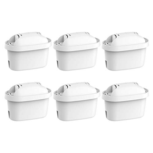 Waterdrop TÜV SÜD Certified Replacement Pitcher Water Filter, Compatible with Brita Mavea Maxtra, Maxtra+, 105731, 1001122, 1001495, 106832, Removes Lead, Arsenic & More, Pack of 6