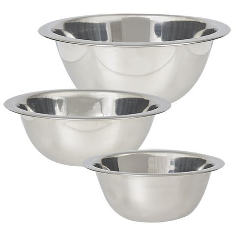UltraSource Stainless Steel Mixing Bowl Set, 5-8 - 13 Quart