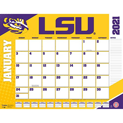 TURNER Sports LSU Tigers 2021 22X17 Desk Calendar (21998061482)