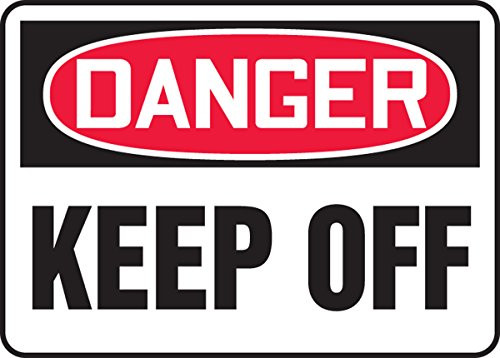 Accuform MADM058VS Adhesive Vinyl Sign, Legend"Danger Keep Off", 10" Length x 14" Width x 0.004" Thickness, Red/Black On White, 10" Height, 14" Wide, 10" Length, Vinyl, 10x14 Accuform MADM058VS Adhesive Vinyl Sign, Legend"Danger Keep Off", 10" Length x 14" Width x 0.004" Thickness, Red/Black On White, 10" Height, 14" Wide, 10" Length, Vinyl, 10x14