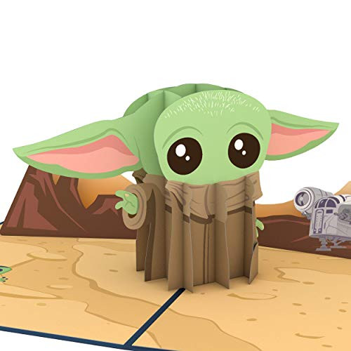 Lovepop Star Wars The Mandalorian The Child Pop Up Card - 3D Card, Star Wars Birthday Card, Anniversary Pop Up Card, Baby Yoda Like Creature, Yoda Birthday Card, Card for Wife, Card for Husband Lovepop Star Wars The Mandalorian The Child Pop Up Card - 3D Card, Star Wars Birthday Card, Anniversary Pop Up Card, Baby Yoda Like Creature, Yoda Birthday Card, Card for Wife, Card for Husband