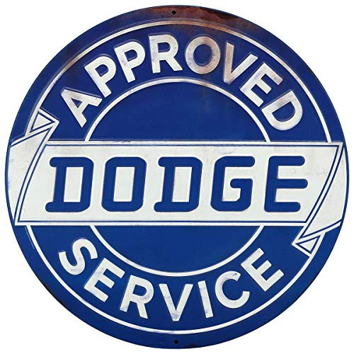 Open Road Brands Dodge Service Embossed Metal Sign