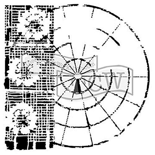 The Crafter's Workshop Template 6"X6" Floral Radar, Multi