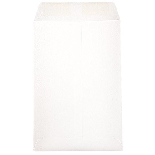 JAM PAPER 6 x 9 Open End Catalog Commercial Envelopes - White - 50/Pack