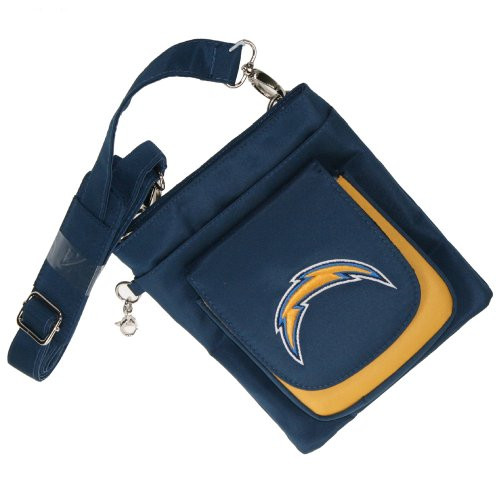 NFL Los Angeles Chargers Crossbody Handbag Womens- Embroidered Logo by Little Earth