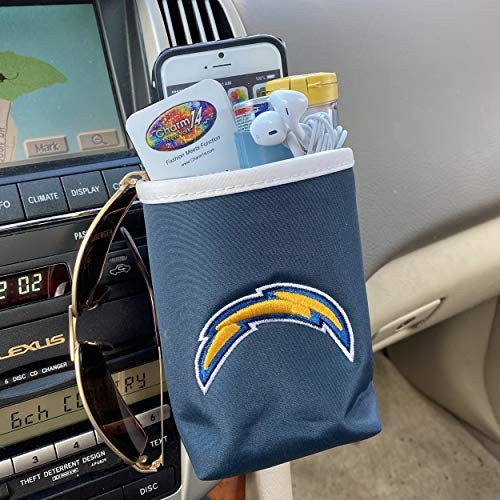 NFL San Diego Chargers Logo Car Pocket Organizer - Hangs from Car Vent