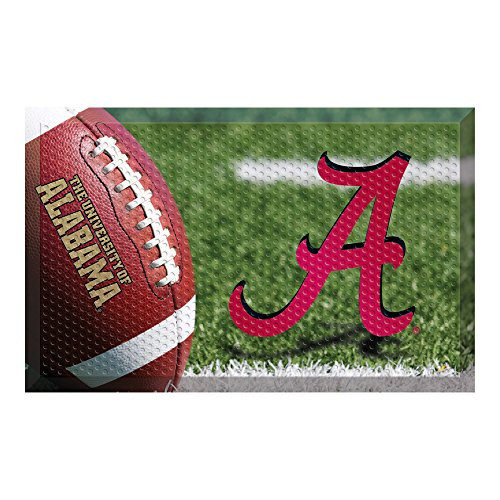 FANMATS 19206 Team Color 19" x 30" Alabama Scraper Mat (Ball)