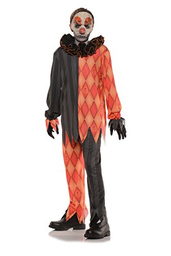 UNDERWRAPS Big Girl's Boy's Evil Clown Costume, Large Childrens Costume, Multi, Large