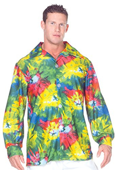 Underwraps Men's 60's Tie Dye Shirt, Multi, One Size