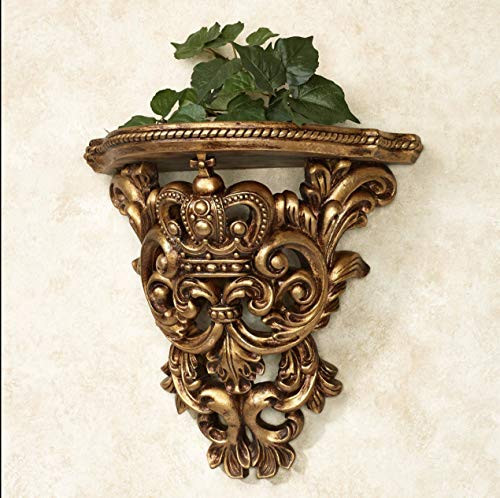 Touch of Class Crown Imperial Wall Shelf Baroque Gold