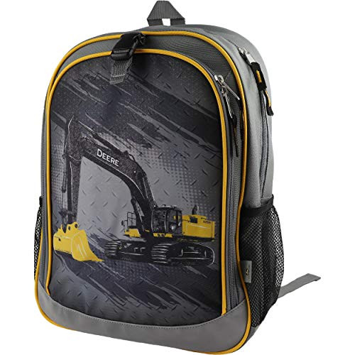 John Deere Boys' Child Excavator Backpack, Grey