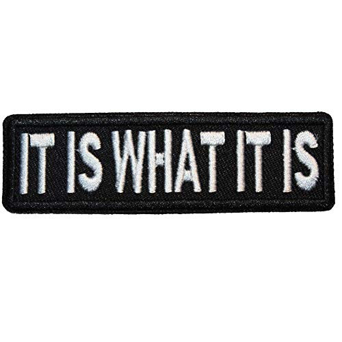 U-Sky Sew or Iron on Patches - IT is What IT is Patch