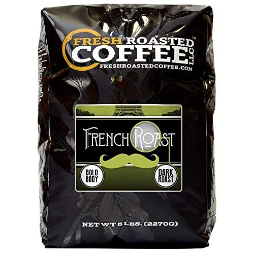 Fresh Roasted Coffee LLC, French Roast Coffee, Artisan Blend, Dark Roast, Whole Bean, 5 Pound Bag Fresh Roasted Coffee LLC, French Roast Coffee, Artisan Blend, Dark Roast, Whole Bean, 5 Pound Bag