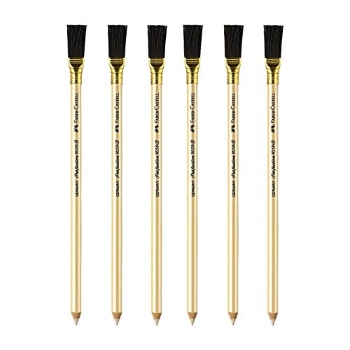 Faber Castell Faber-Castell Perfection Eraser Pencil with Brush (6-PACK)