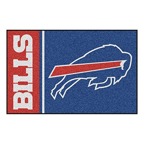 FANMATS NFL Buffalo Bills Nylon Face Starter Rug,Team Color,19"x30"