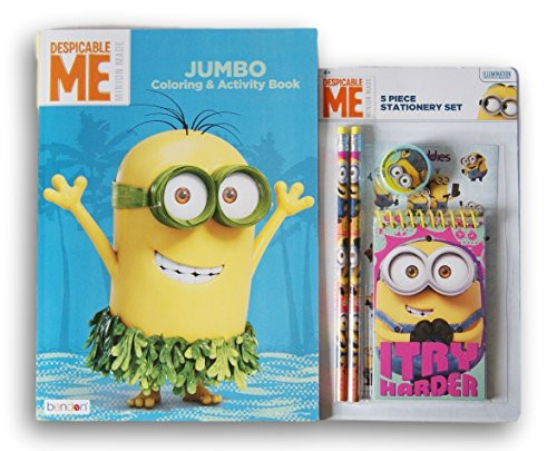 Despicable Me Minions Coloring and Activity Book with 5 Piece Stationery Set