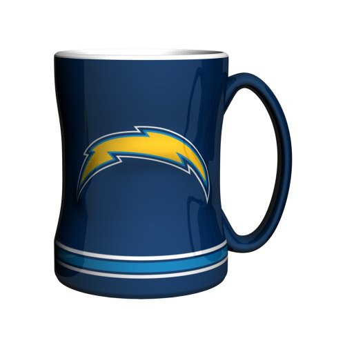 NFL San Diego Chargers Sculpted Relief Mug, 14-ounce, Navy Blue NFL San Diego Chargers Sculpted Relief Mug, 14-ounce, Navy Blue