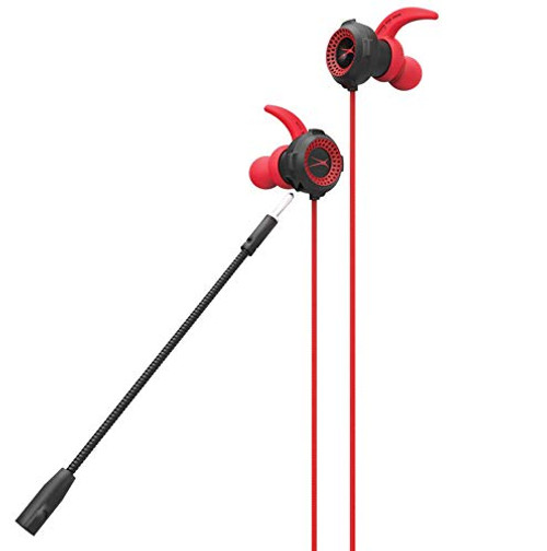 Premier Altec Lansing Gaming Earbuds in Ear Headphones with Mic Volume Control HD Stereo Combat Buds, Red