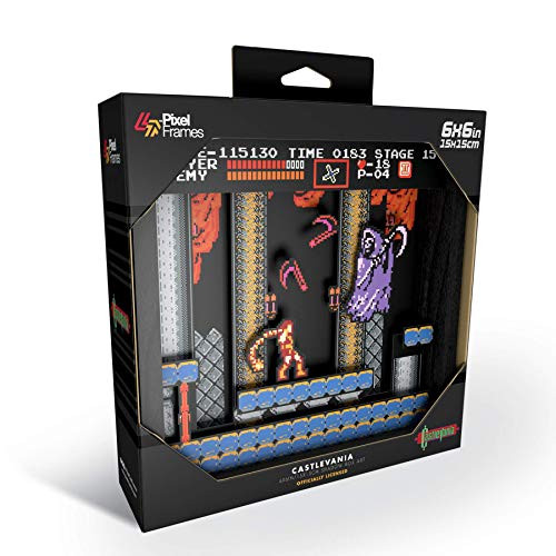 Pixel Frames Castlevania Grim Reaper NES Classic 6x6 inches Shadow Box Art (Small) (PF-KN-102)