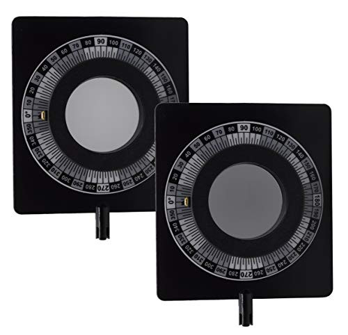 Set of 2 Polarizing Filters for Optical Bench Kits - Adjustable Polarization - 5" Long, 3.75" Wide - Eisco Labs