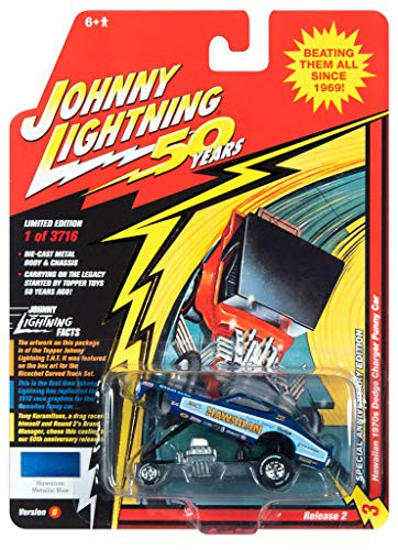 Johnny Lightning JLCG020 Classic Gold VER B 1970s Dodge Charger Funny Car