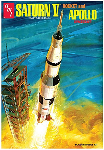 AMT NASA Saturn V Apollo Moon Rocket Replica 1:200 Scale (21" Long) Model Kit