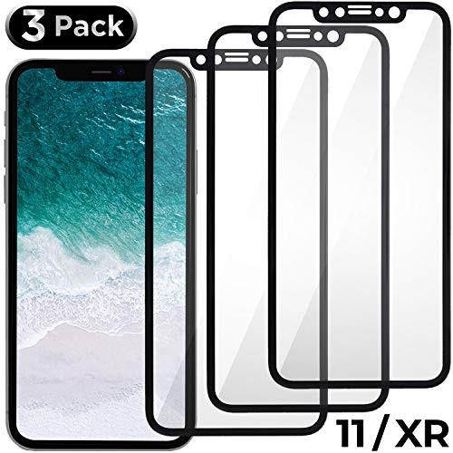 Aduro Screen Protector for Apple iPhone 11/iPhone XR, Shatterguardz Tempered Glass Shatter Proof Film, 3 Pack
