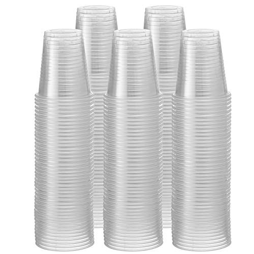 [500 Pack - 5 oz.] Clear Disposable Plastic Cups - Cold Party Drinking Cups