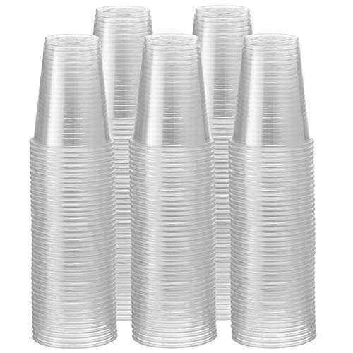 [500 Pack - 7 oz.] Clear Disposable Plastic Cups - Cold Party Drinking Cups
