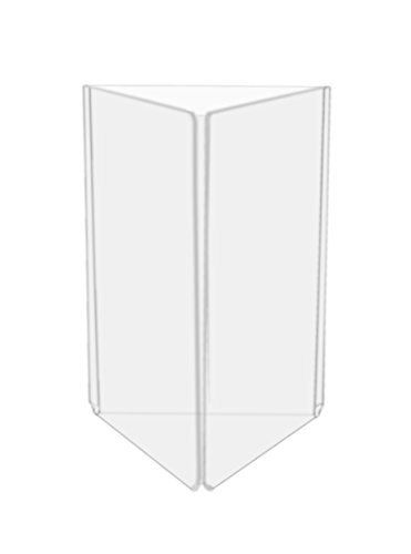 Marketing Holders 3 Sided Table Tent Frame Advertisement Display Stand 5"w x 7"h Lot of 10