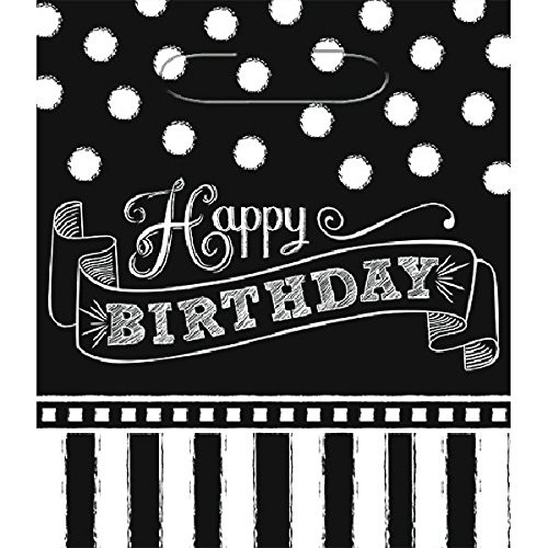 Amscan Small Loot Bags | Black & White Collection | Birthday