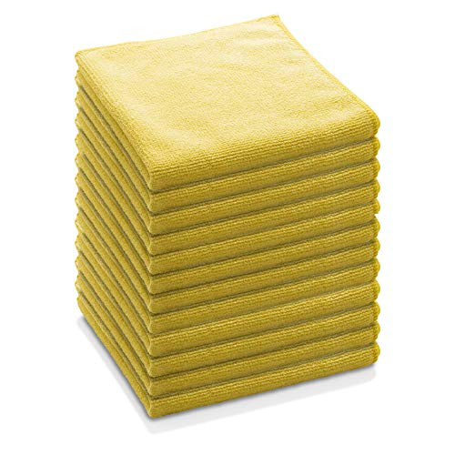 E-Cloth General Purpose Microfiber Cleaning Cloth, Daffodil Yellow, 12 Count