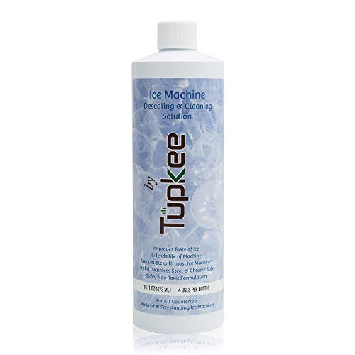 Tupkee Ice Machine Cleaner Nickel Safe - 16oz Ice Maker Cleaner, Universal for Affresh, Whirlpool 4396808, Manitowoc, Kitchenaid, Scotsman Ice Machine Cleaner and Sanitizer Descaler